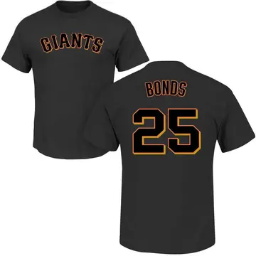Men's Barry Bonds San Francisco Giants Roster Name & Number T-Shirt - Black