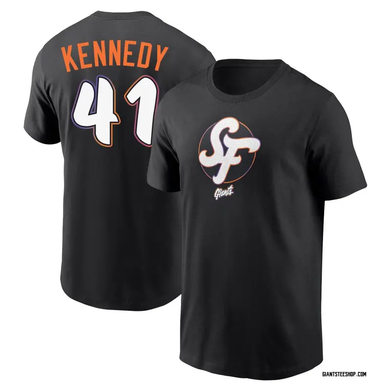 Men's Buddy Kennedy San Francisco Giants Black 2025 City Connect Name & Number T-Shirt