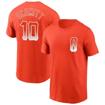 Men's Casey Schmitt San Francisco Giants Orange City Connect Name & Number T-Shirt