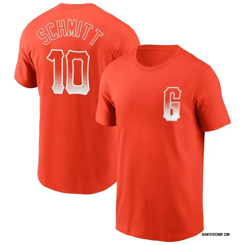 Men's Casey Schmitt San Francisco Giants Orange City Connect Name & Number T-Shirt