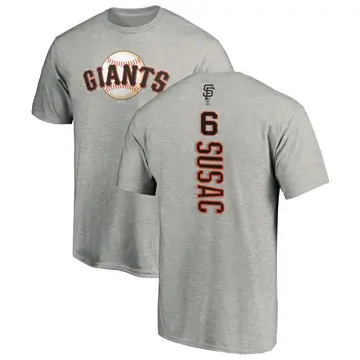 Men's Daniel Susac San Francisco Giants Backer T-Shirt - Ash
