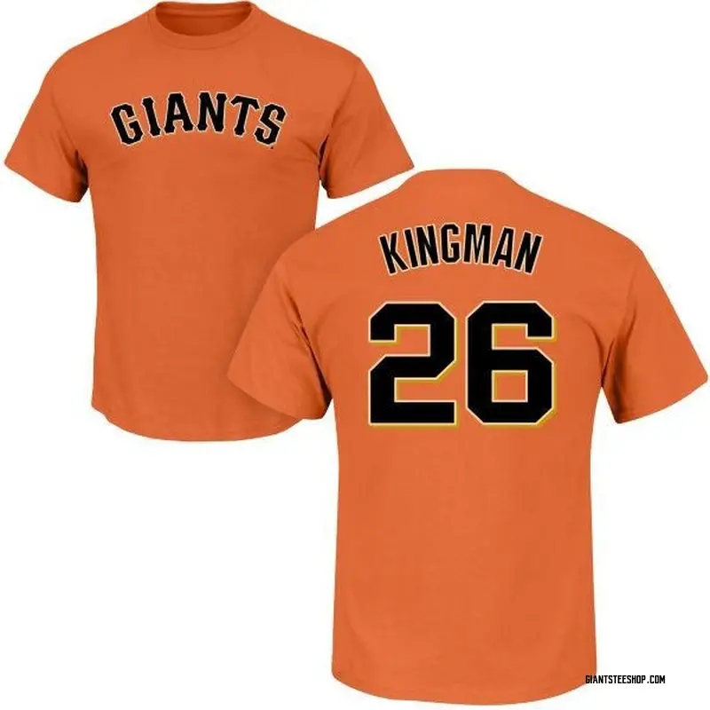 Men's Dave Kingman San Francisco Giants Roster Name & Number T-Shirt - Orange