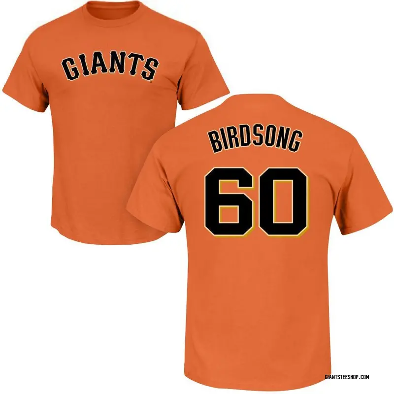 Men's Hayden Birdsong San Francisco Giants Roster Name & Number T-Shirt - Orange
