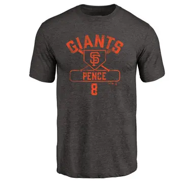 Men's Hunter Pence San Francisco Giants Base Runner Tri-Blend T-Shirt - Black