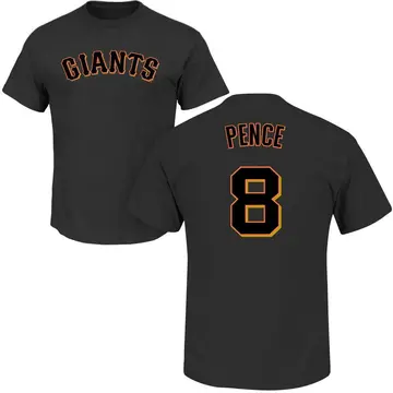 Men's Hunter Pence San Francisco Giants Roster Name & Number T-Shirt - Black