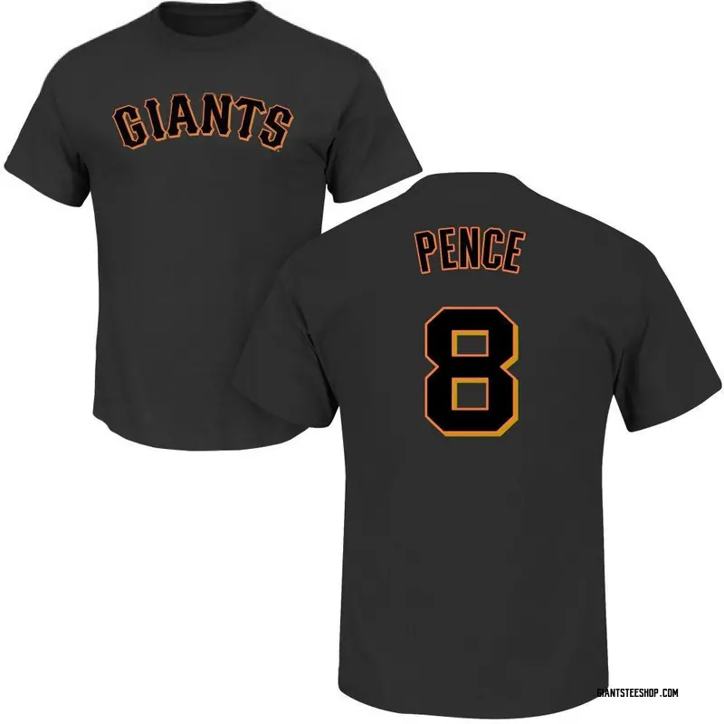 Men's Hunter Pence San Francisco Giants Roster Name & Number T-Shirt - Black
