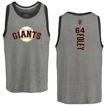 Men's Jason Foley San Francisco Giants Backer Tri-Blend Tank - Heathered Gray