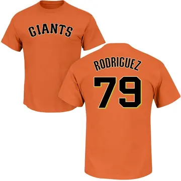 Men's Jesus Rodriguez San Francisco Giants Roster Name & Number T-Shirt - Orange