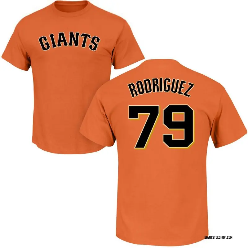 Men's Jesus Rodriguez San Francisco Giants Roster Name & Number T-Shirt - Orange