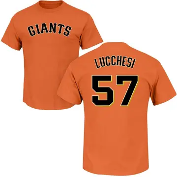 Men's Joey Lucchesi San Francisco Giants Roster Name & Number T-Shirt - Orange