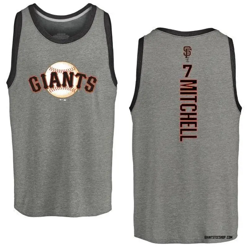 Men's Kevin Mitchell San Francisco Giants Backer Tri-Blend Tank - Heathered Gray