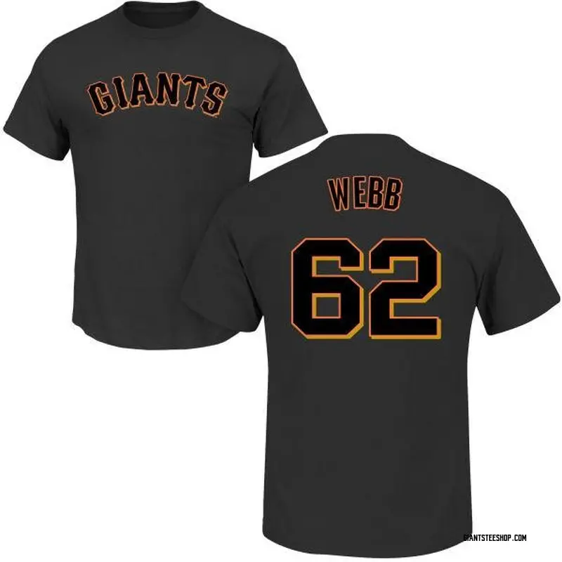 Men's Logan Webb San Francisco Giants Roster Name & Number T-Shirt - Black