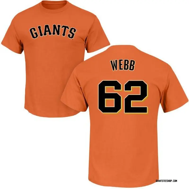 Men's Logan Webb San Francisco Giants Roster Name & Number T-Shirt - Orange