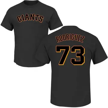Men's Randy Rodriguez San Francisco Giants Roster Name & Number T-Shirt - Black