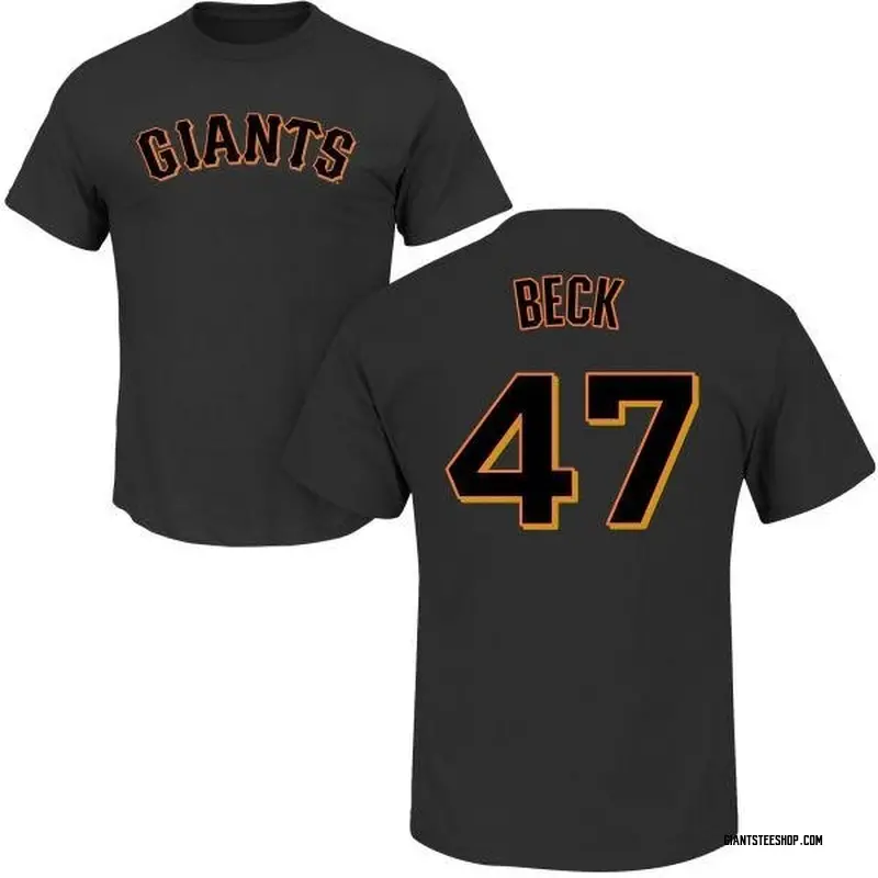 Men's Rod Beck San Francisco Giants Roster Name & Number T-Shirt - Black