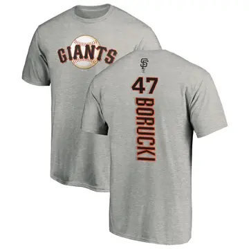 Men's Ryan Borucki San Francisco Giants Backer T-Shirt - Ash