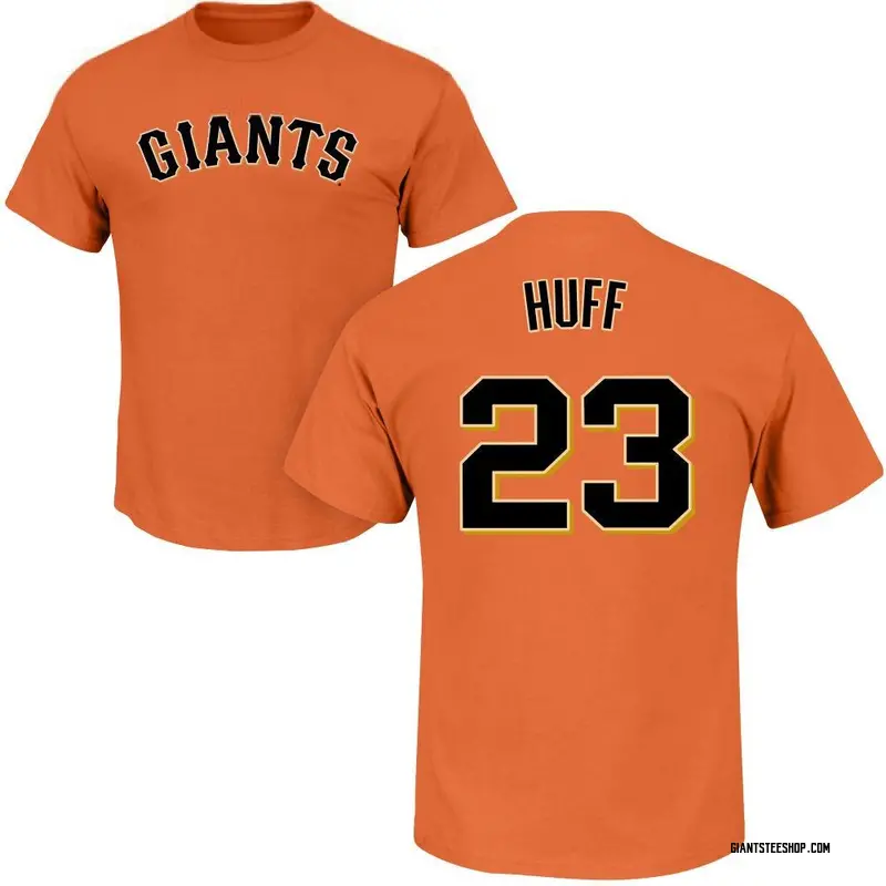 Men's Sam Huff San Francisco Giants Roster Name & Number T-Shirt - Orange