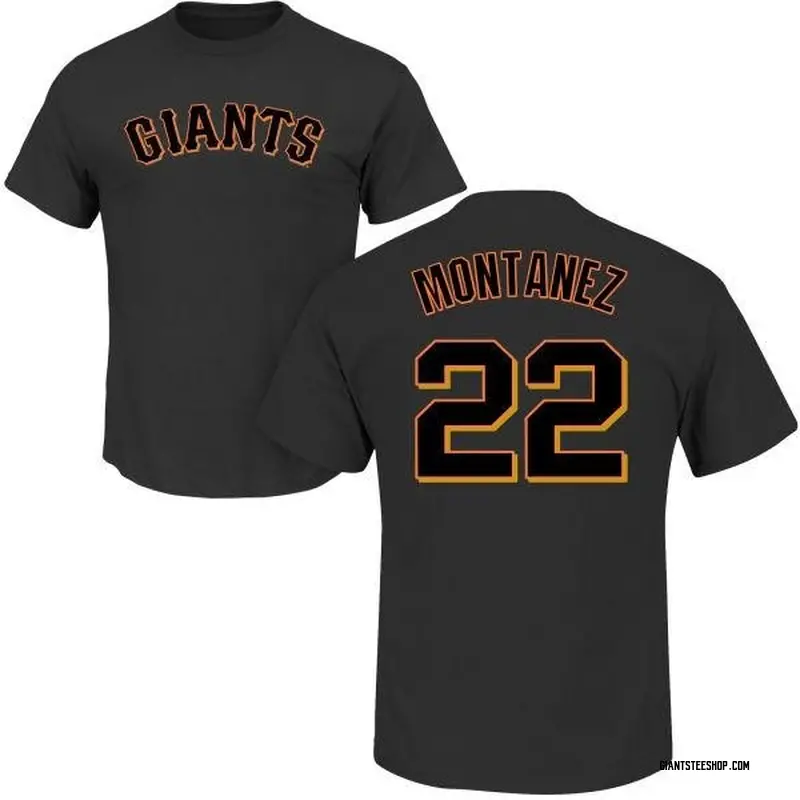 Men's Willie Montanez San Francisco Giants Roster Name & Number T-Shirt - Black
