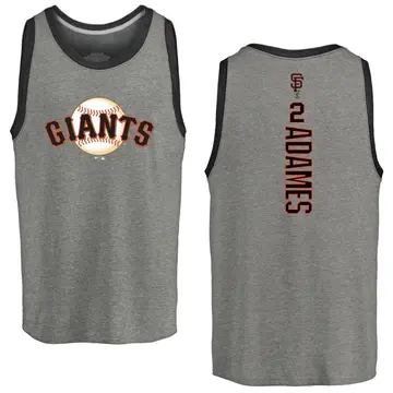 Men's Willy Adames San Francisco Giants Backer Tri-Blend Tank - Heathered Gray
