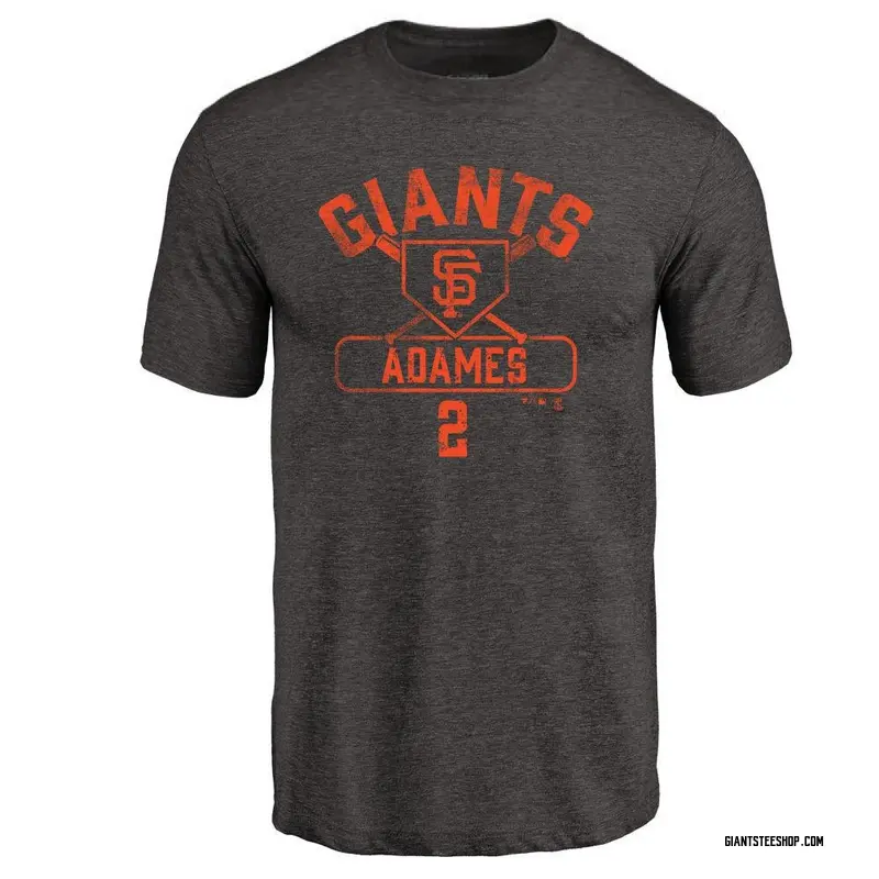 Men's Willy Adames San Francisco Giants Base Runner Tri-Blend T-Shirt - Black