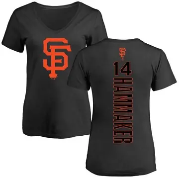 Women's Atlee Hammaker San Francisco Giants Backer Slim Fit T-Shirt - Black