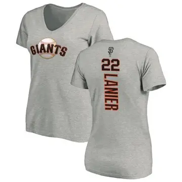 Women's Hal Lanier San Francisco Giants Backer Slim Fit T-Shirt - Ash