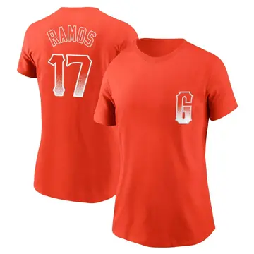Women's Heliot Ramos San Francisco Giants Orange City Connect Name & Number T-Shirt