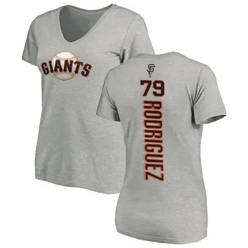 Women's Jesus Rodriguez San Francisco Giants Backer Slim Fit T-Shirt - Ash