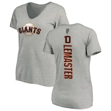 Women's Johnnie Lemaster San Francisco Giants Backer Slim Fit T-Shirt - Ash