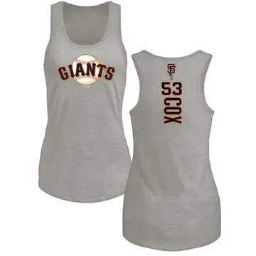 Women's Jonah Cox San Francisco Giants Backer Tri-Blend Tank Top - Ash