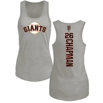 Women's Matt Chapman San Francisco Giants Backer Tri-Blend Tank Top - Ash