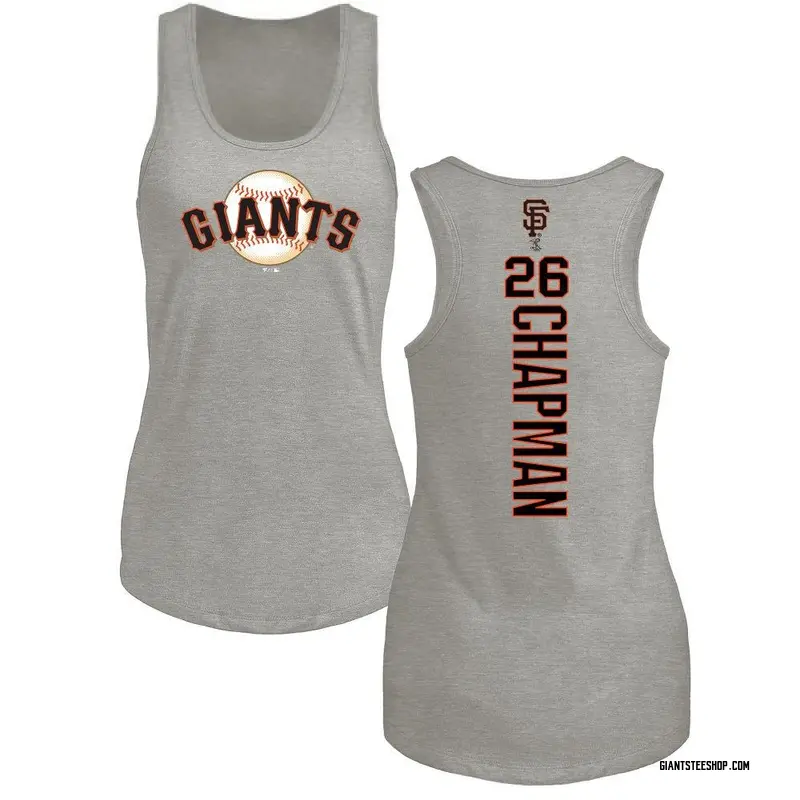 Women's Matt Chapman San Francisco Giants Backer Tri-Blend Tank Top - Ash