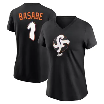 Women's Osleivis Basabe San Francisco Giants Black 2025 City Connect Name & Number T-Shirt