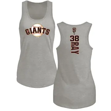 Women's Robbie Ray San Francisco Giants Backer Tri-Blend Tank Top - Ash