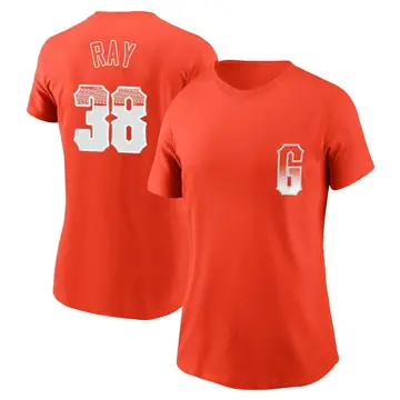 Women's Robbie Ray San Francisco Giants Orange City Connect Name & Number T-Shirt