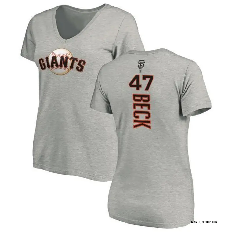 Women's Rod Beck San Francisco Giants Backer Slim Fit T-Shirt - Ash