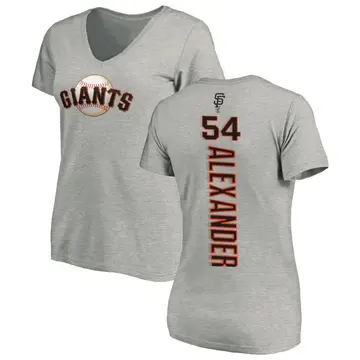Women's Scott Alexander San Francisco Giants Backer Slim Fit T-Shirt - Ash
