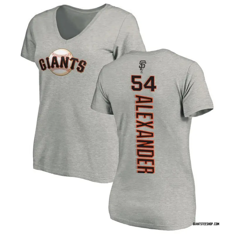 Women's Scott Alexander San Francisco Giants Backer Slim Fit T-Shirt - Ash