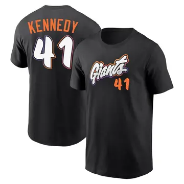 Youth Buddy Kennedy San Francisco Giants Black 2025 City Connect Fuse Name & Number T-Shirt