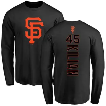 Youth Caleb Kilian San Francisco Giants Backer Long Sleeve T-Shirt - Black