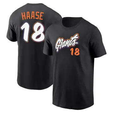 Youth Eric Haase San Francisco Giants Black 2025 City Connect Fuse Name & Number T-Shirt