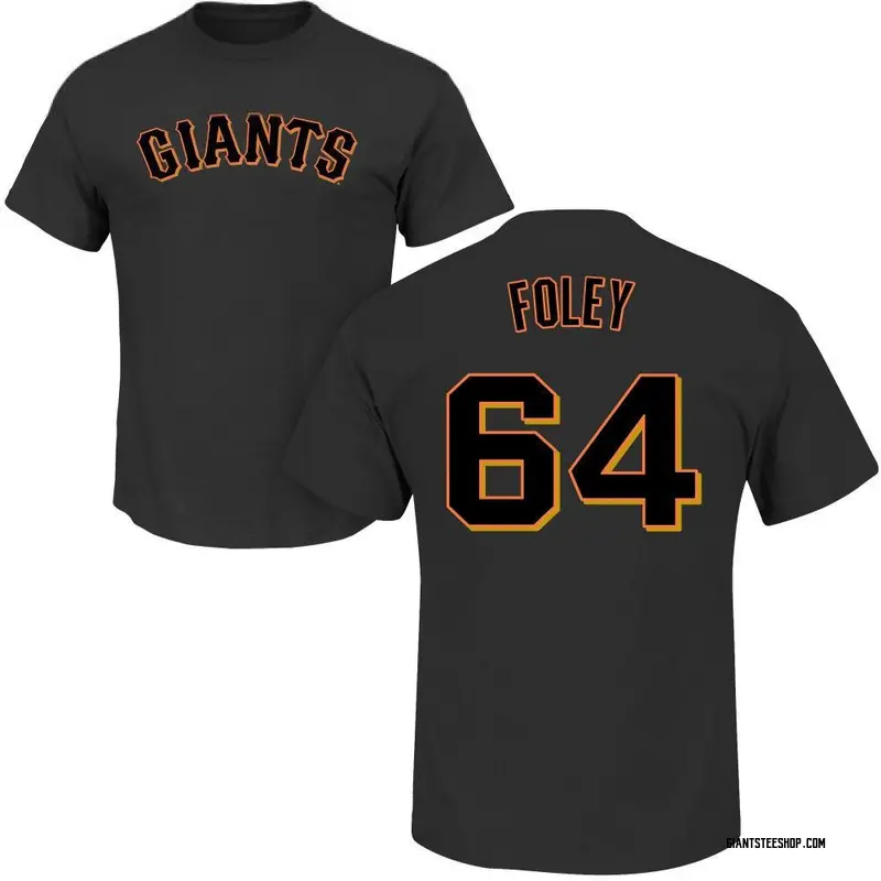 Youth Jason Foley San Francisco Giants Roster Name & Number T-Shirt - Black