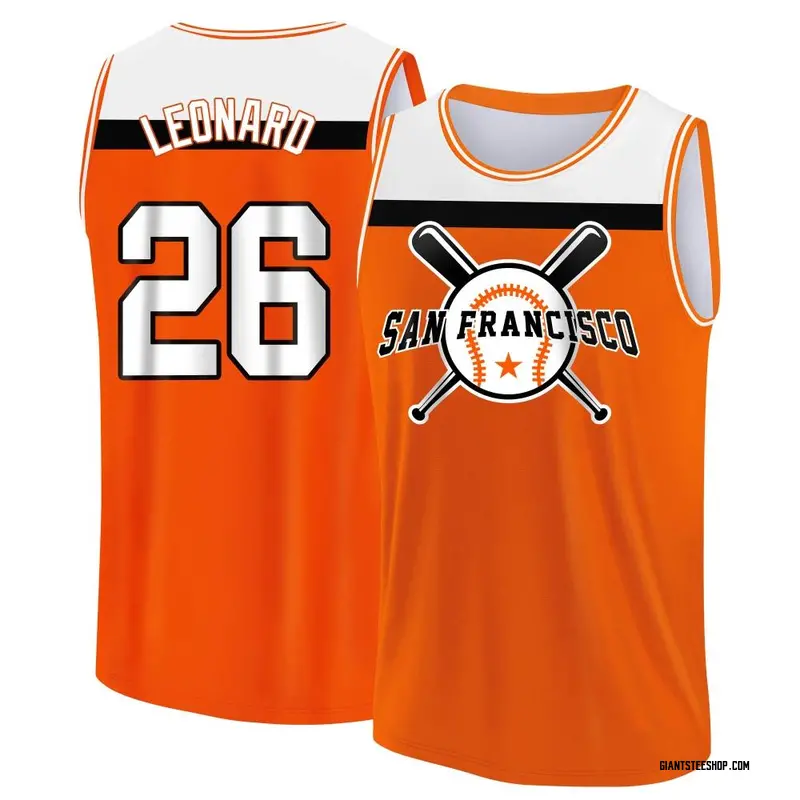 Youth Jeffrey Leonard San Francisco Giants Orange/White Baseball Legend Tank Top
