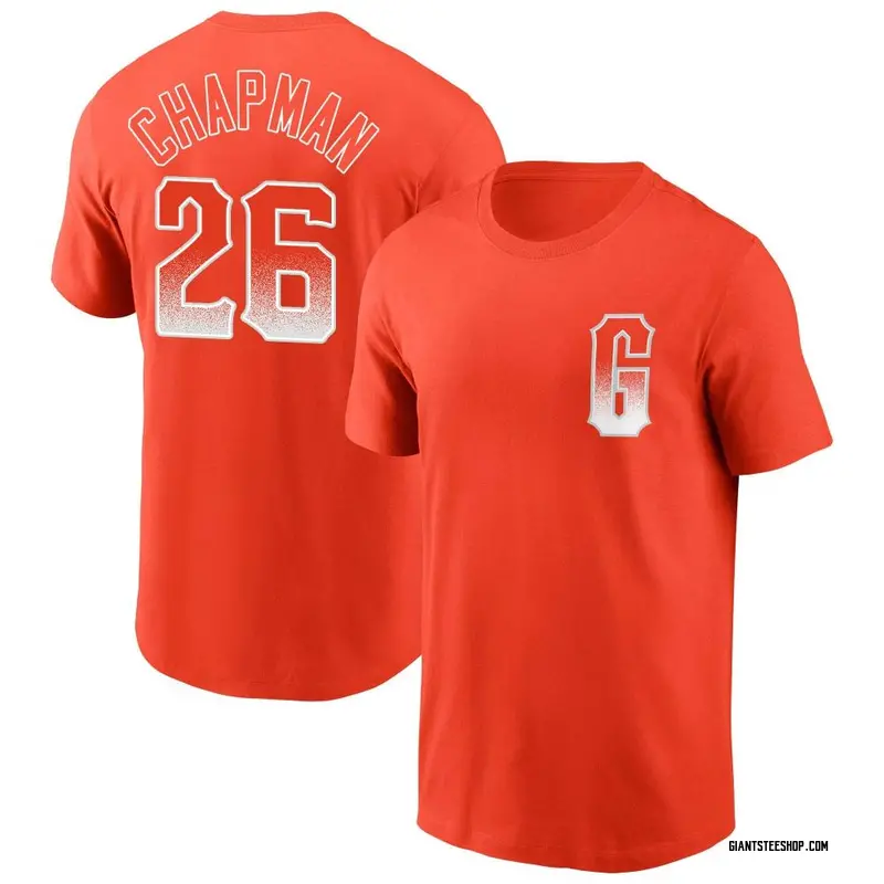 Youth Matt Chapman San Francisco Giants Orange City Connect Name & Number T-Shirt