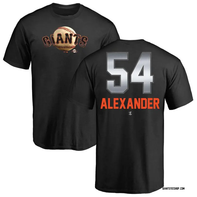 Youth Scott Alexander San Francisco Giants Midnight Mascot T-Shirt - Black