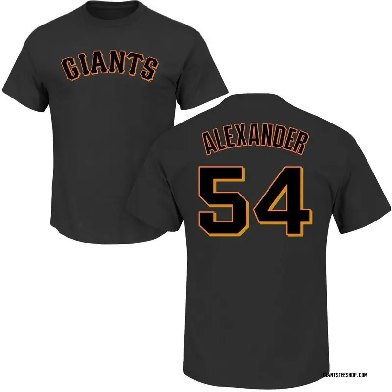 Youth Scott Alexander San Francisco Giants Roster Name & Number T-Shirt - Black