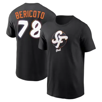 Youth Victor Bericoto San Francisco Giants Black 2025 City Connect Name & Number T-Shirt