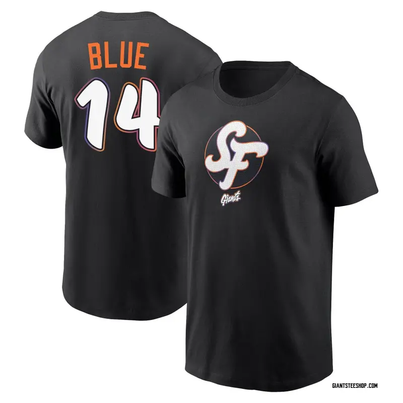 Youth Vida Blue San Francisco Giants Black 2025 City Connect Name & Number T-Shirt